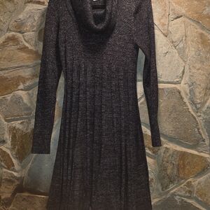 Calvin Klein Shimmering Silver Knit Top